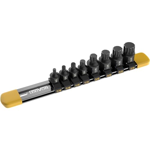 XZN Triple Square Spline Bit Socket Set And Triple Square Spline Bit Socket Set, Extra Long 4-Inch Variation