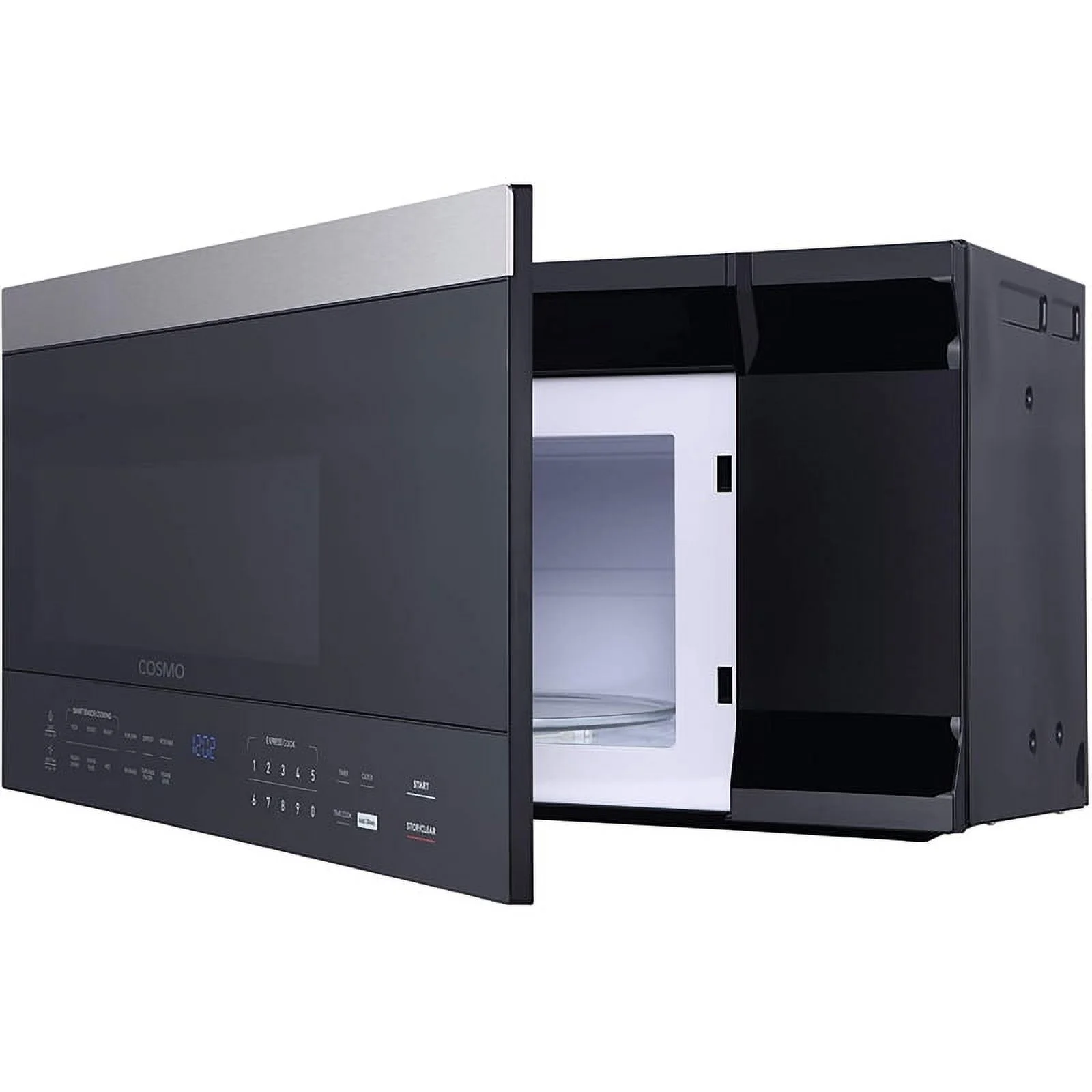 Cosmo 30 in. Drop-In Electric Ceramic Glass Cooktop & Microwave w/ Vent Fan Set