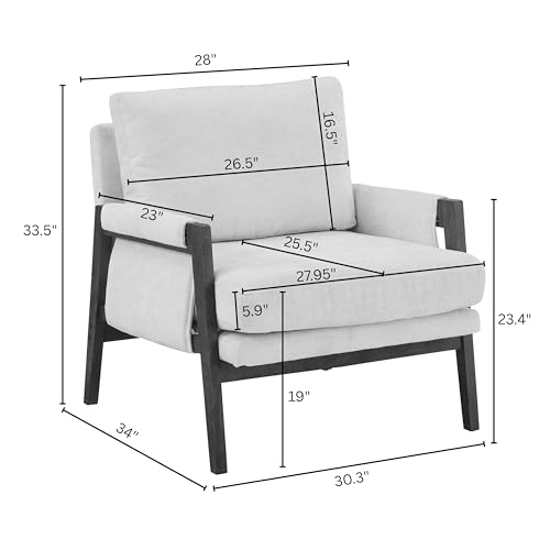 Roundhill Furniture Kelly Mid-Century Modern Accent Armchair, Green