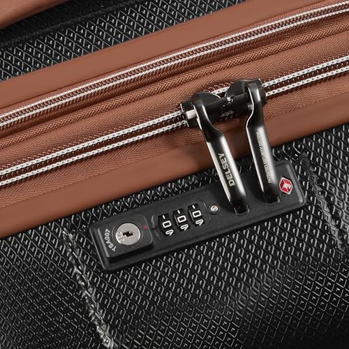 DELSEY PARIS Carrousel Hardside Expandable Luggage with Spinner Wheels, Navy, Carry-on 21 Inch