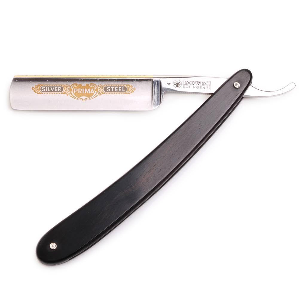 Dovo Straight Razor Carbon, Ebony Wood Handle