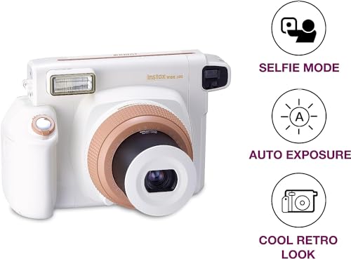 Fujifilm INSTAX Wide 300 Instant Film Camera, Toffee/Creme