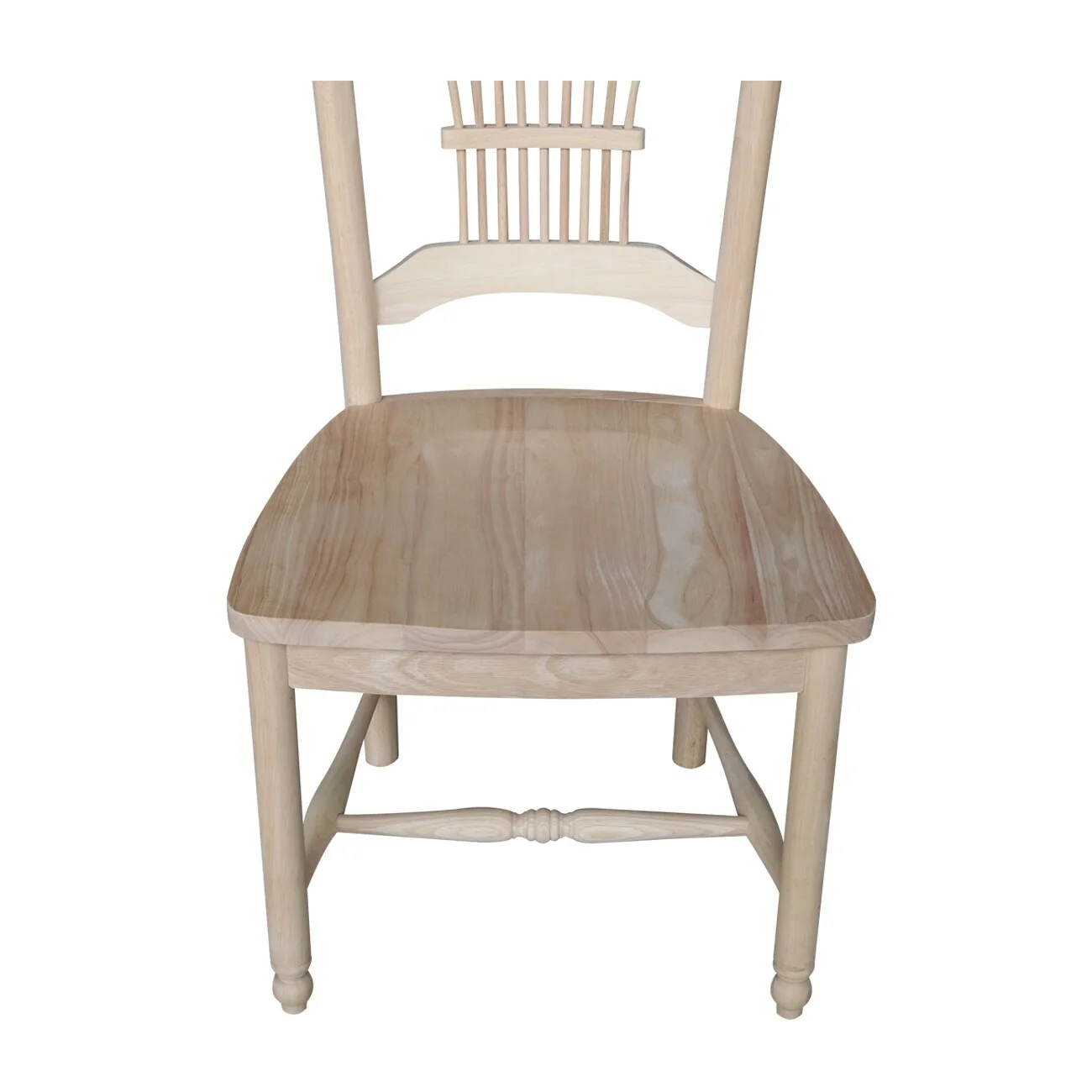 International Concepts Solid Wood Sheafback Dining Chairs, Set of 2