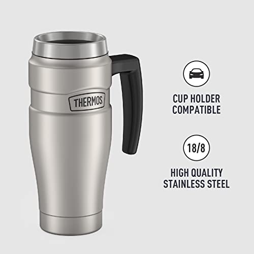 THERMOS Stainless King Vacuum-Insulated Travel Mug, 16 Ounce, Midnight Blue