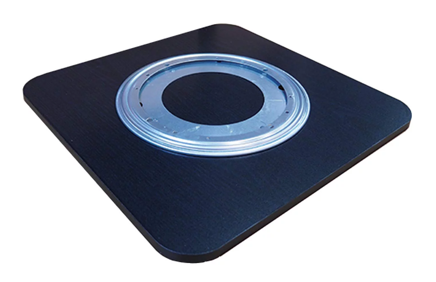 Kings Brand Furniture Wood 4 Tier Revolving Bookcase with 16 shelves for Living Room Office, Black