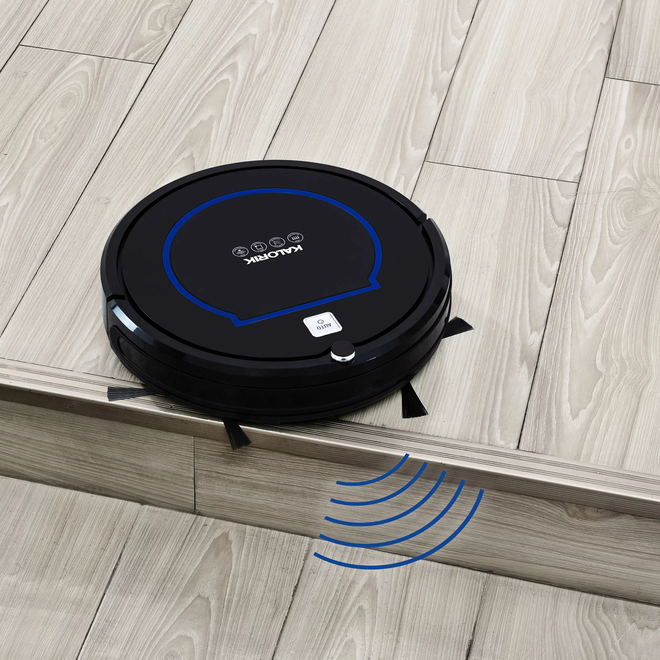 Kalorik Home Smart Robot Vacuum Pro with Ionic Pure Air Technology, Black and Blue RVC 47730 BK