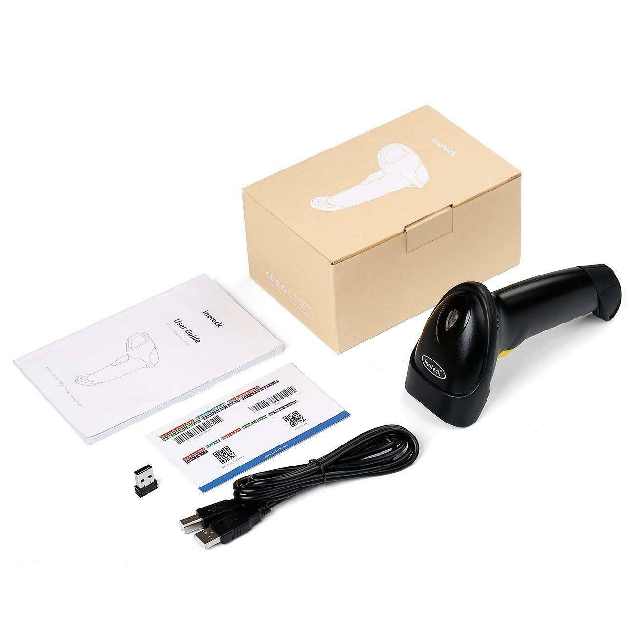 Inateck 2D Wireless Bluetooth Barcode Scanner, Read Barcodes on Displays, Black BCST-50