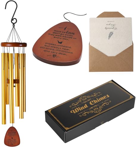 Sympathy Wind Chimes,Memorial Wind Chimes for Outside,Memorial/Sympathy Gift for Who Loss of Loved One,Bereavement/Condolences Gift for loss Mom/Dad,Wind Chimes in Memory of Loved One