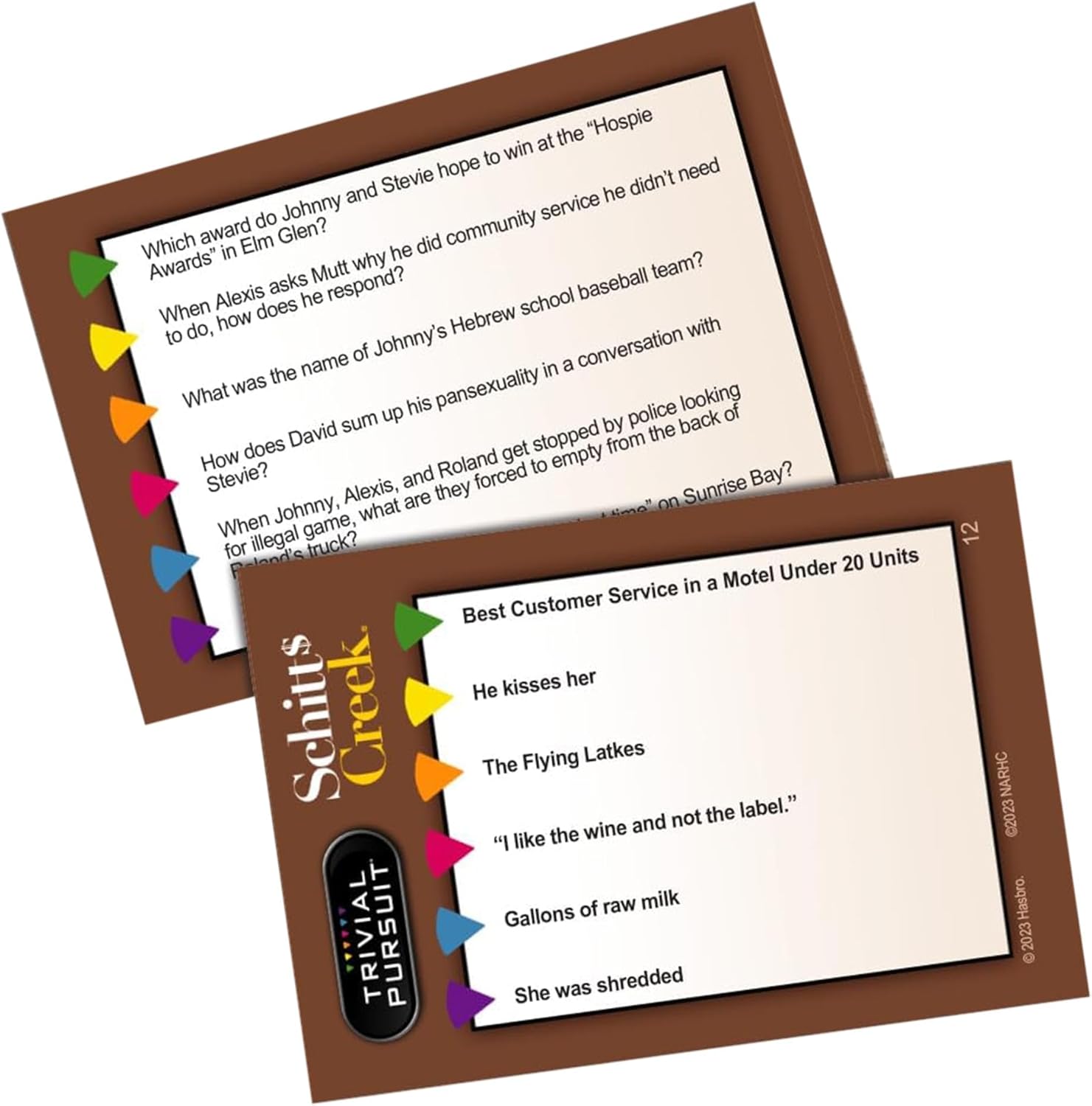 USAOPOLY Trivial Pursuit Schitt's Creek Edition | Trivia Game Questions from Schitt's Creek | 600 Questions & Die in Travel Container | Officially Licensed Schitt's Creek Game