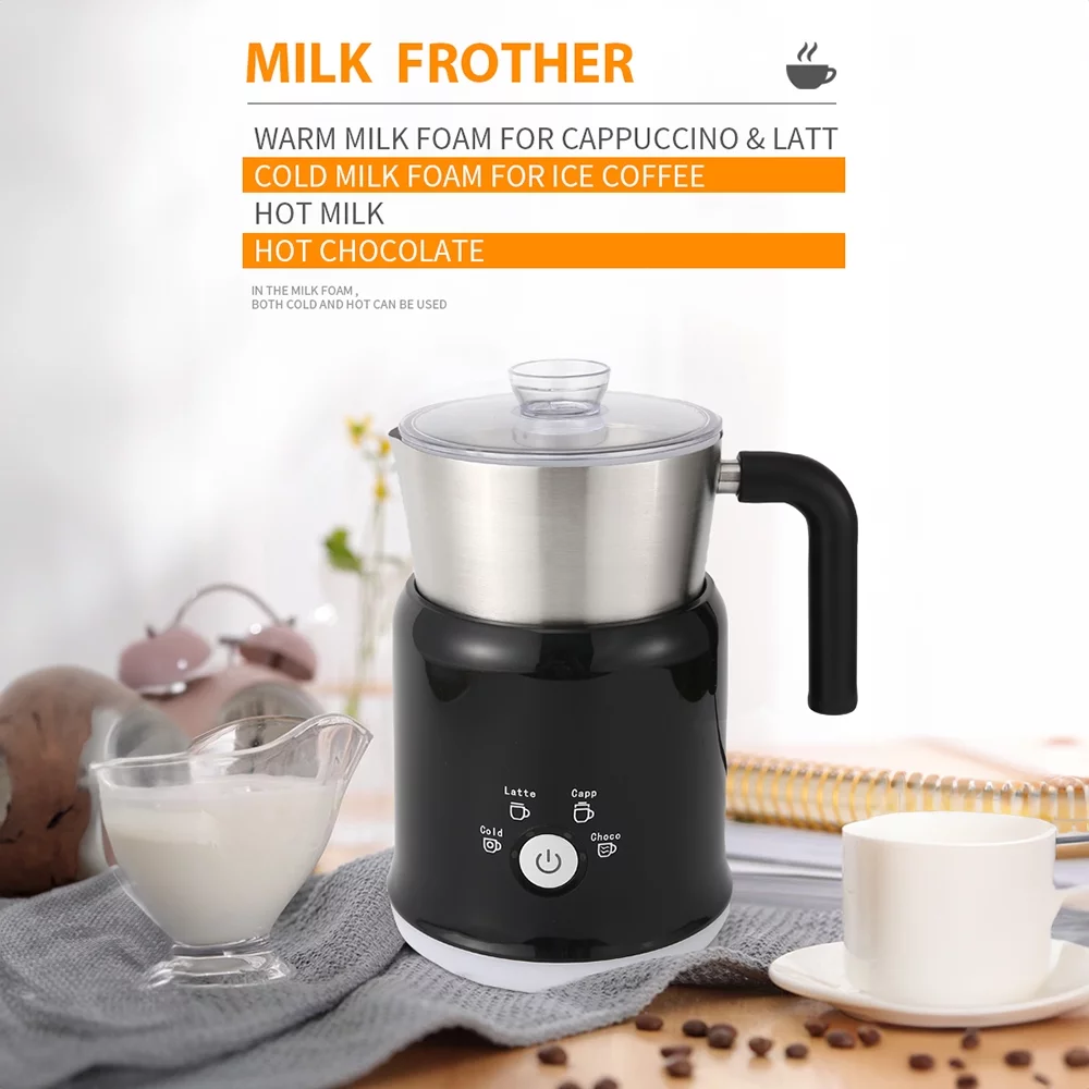 moobody Detachable Milk Frother 23.67oz/700ml Electric Milk Frother and Steamer with Control 600W 5 in 1 Hot/Cold Foam Maker for Latte Cappuccinos Hot Chocolate Milk
