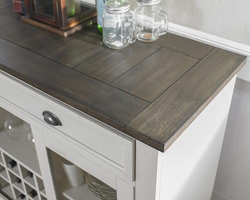 , Server - Dark Oak & White Servers, Sideboards & Buffets