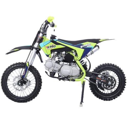 X-PRO 125cc Kids Dirt Bike Pit Bike Youth Dirt Pit Bike with 4-Speed Semi-Automatic Transmission, Big 14