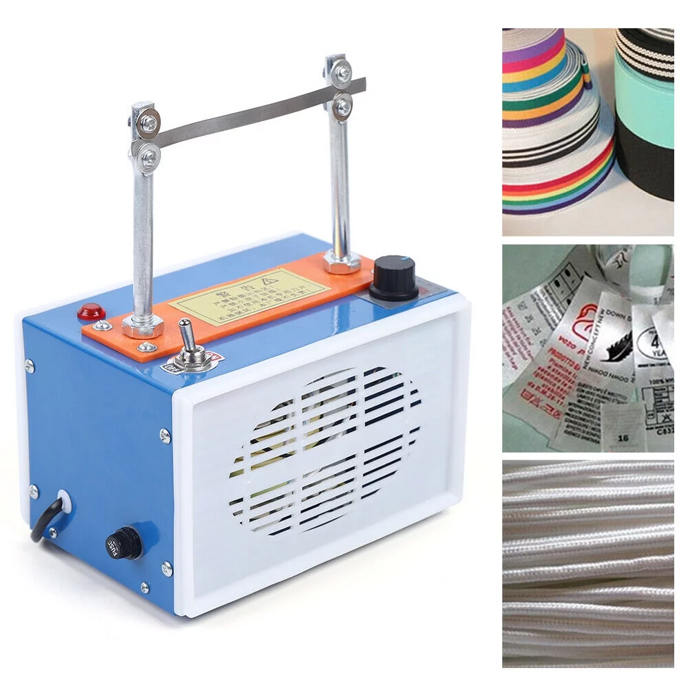 Bench Electric Rope Cutter Hot Knife Thermal Blade Heating Cut Rope Cord Tape Cutting Machine Braid Fabric Webbing Belting Ribbon Cutter
