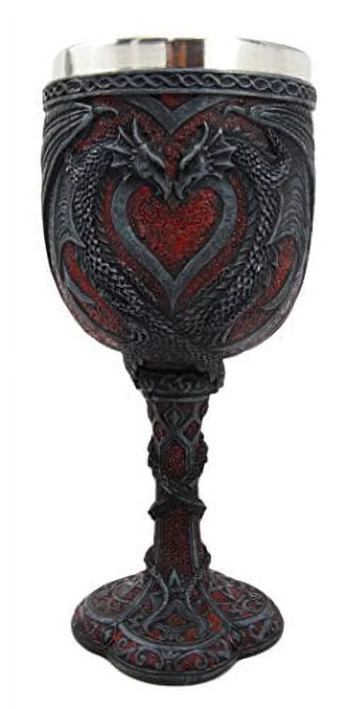Atlantic Collectibles Celtic Dual Dragon Heart Vial Of Blood 7