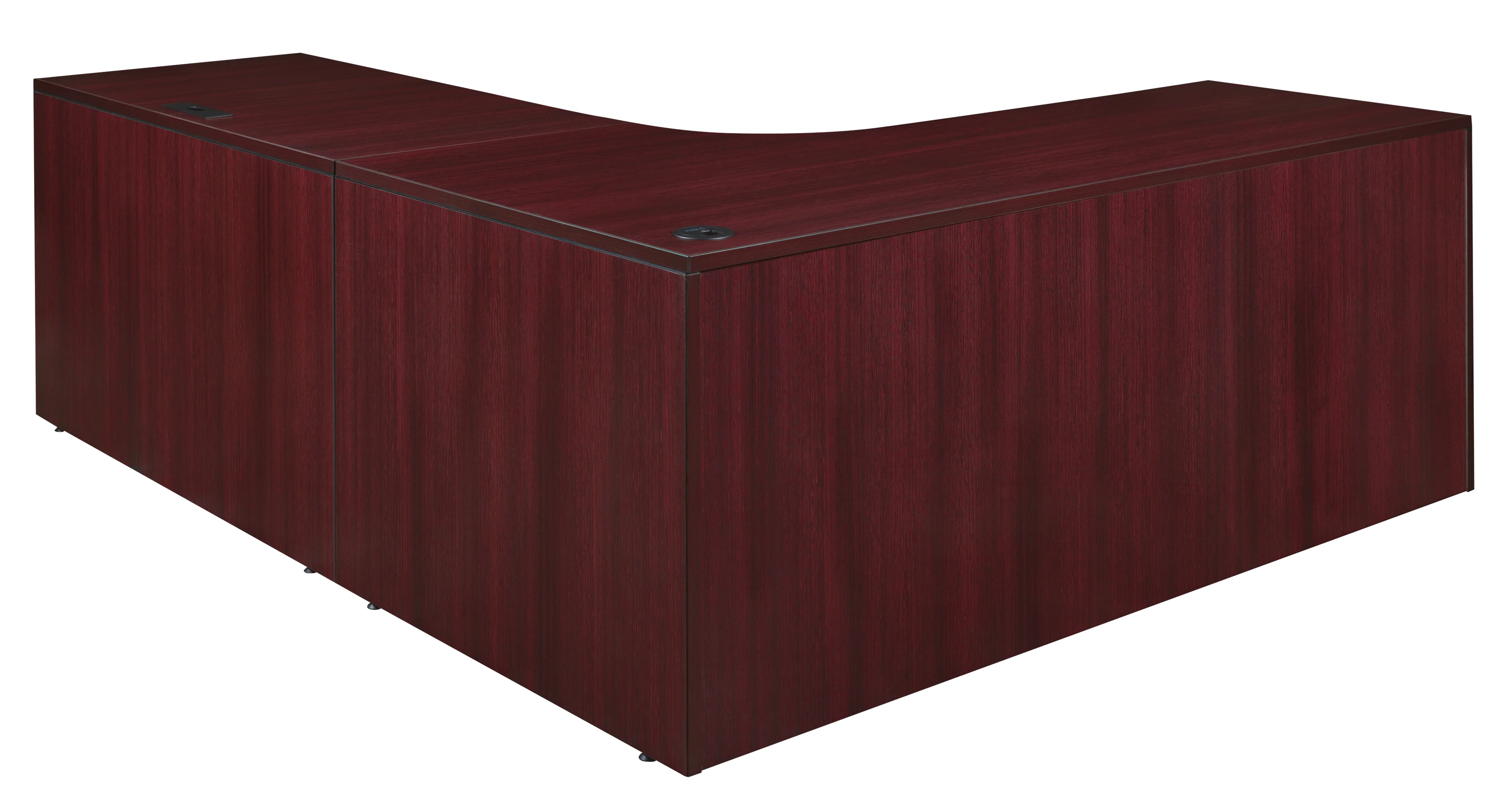 Regency  71 in. Legacy Right Corner Credenza Shell with 47 in. Return Shell, Mahogany