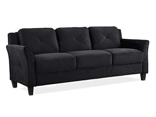 Lifestyle Solutions Harrington Loveseat, Black