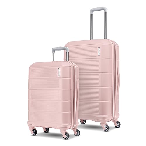 American Tourister Stratum 2.0 Expandable Hardside Luggage with Spinner Wheels, Purple Haze, Carry-on