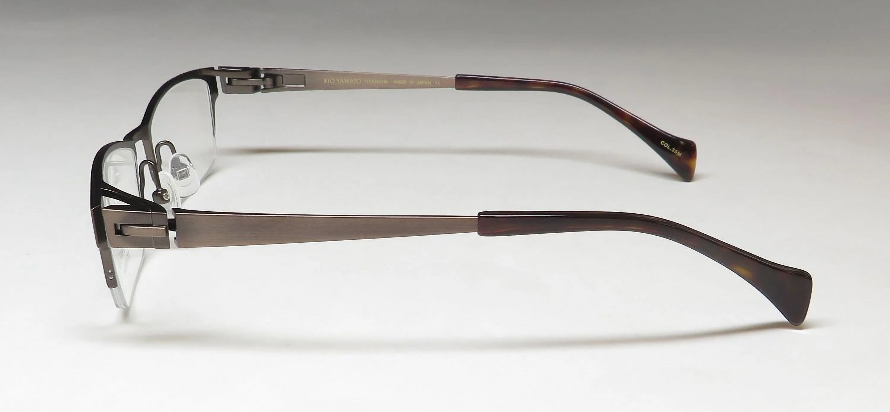 KIO YAMATO KT-406U TITANIUM HALF-RIM ELEGANT EXCLUSIVE EYEGLASS FRAME/GLASSES