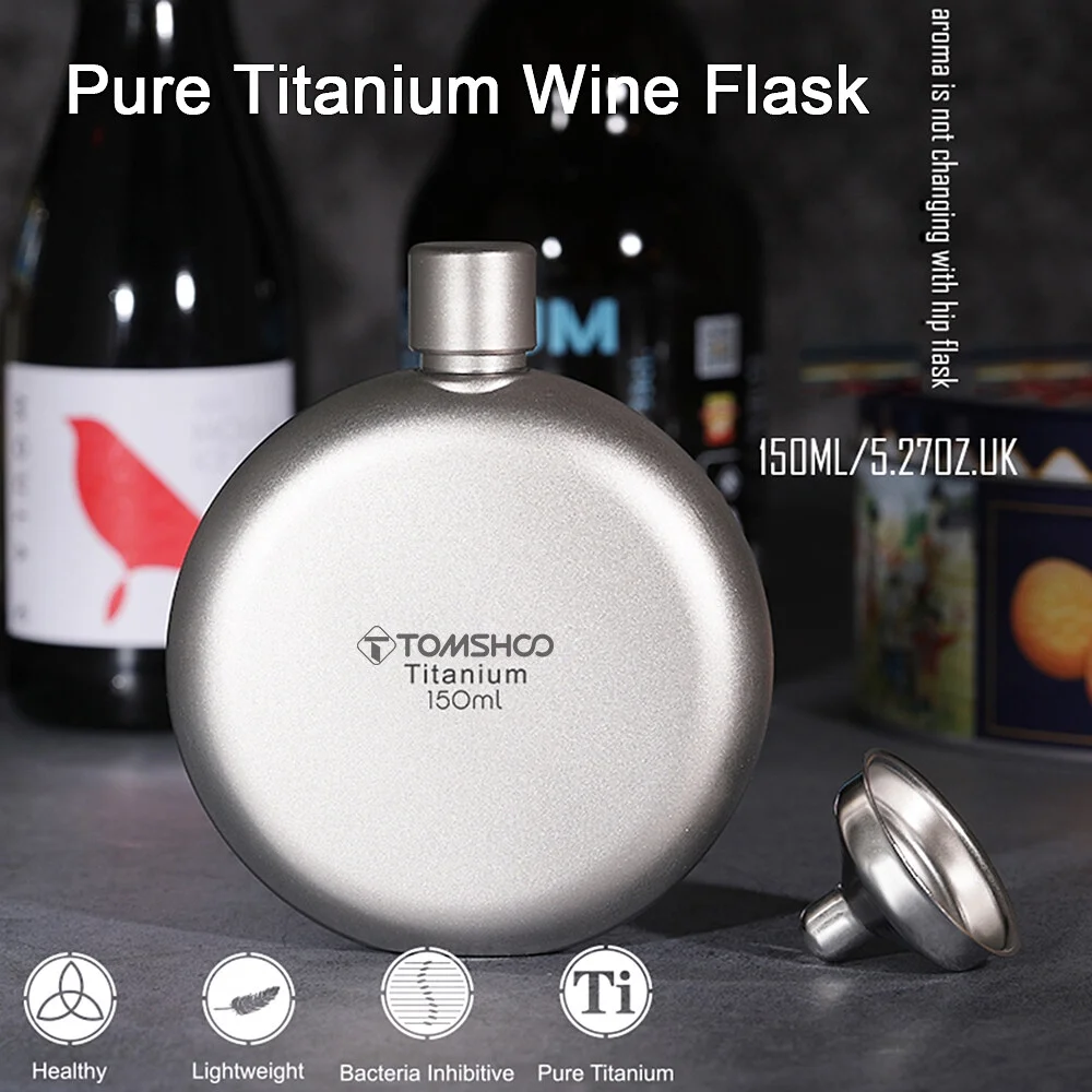 TOMSHOO Flask,Leakproof Wine150ml Leakproof Wine Qahm Lasamot