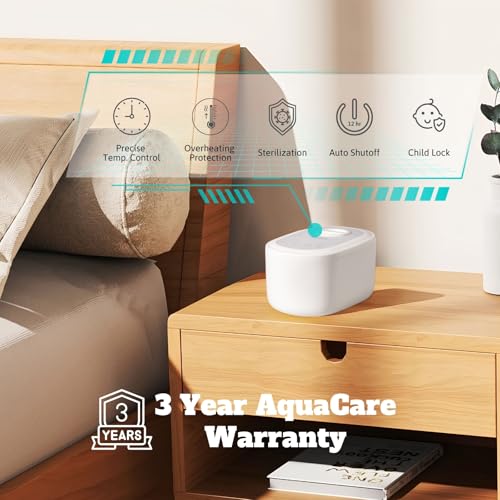 AquaPad CozyFlow Mini Water Heated Mattress Pad, 3 YR AquaCare, UL499 Tested, No Electric Wire, All Digital, AirQuiet 2.0 Technology, Smart, Smooth, Hydro Heat (Queen)