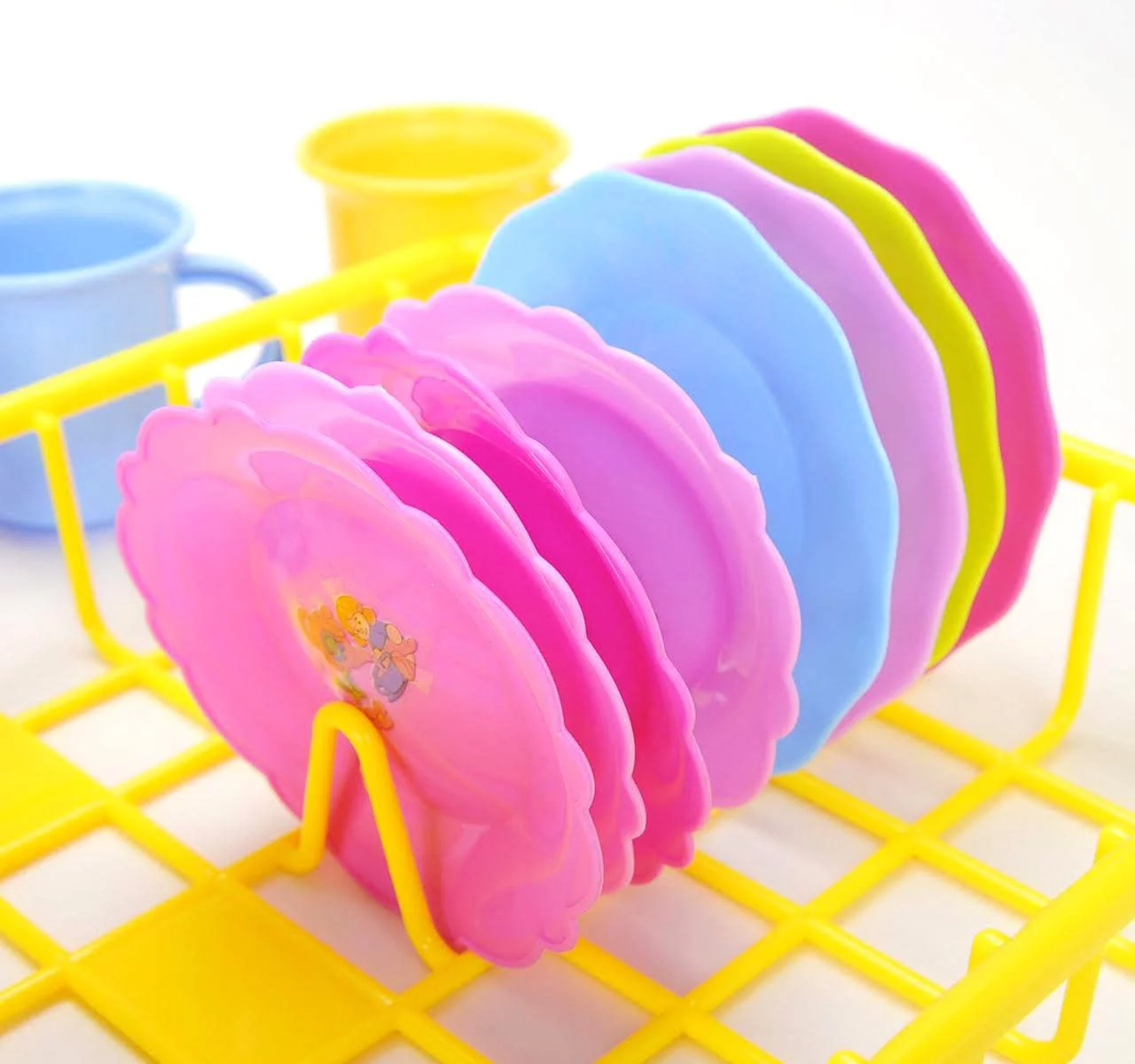 Play Dishes Kitchen Wash And Dry Tea Playset