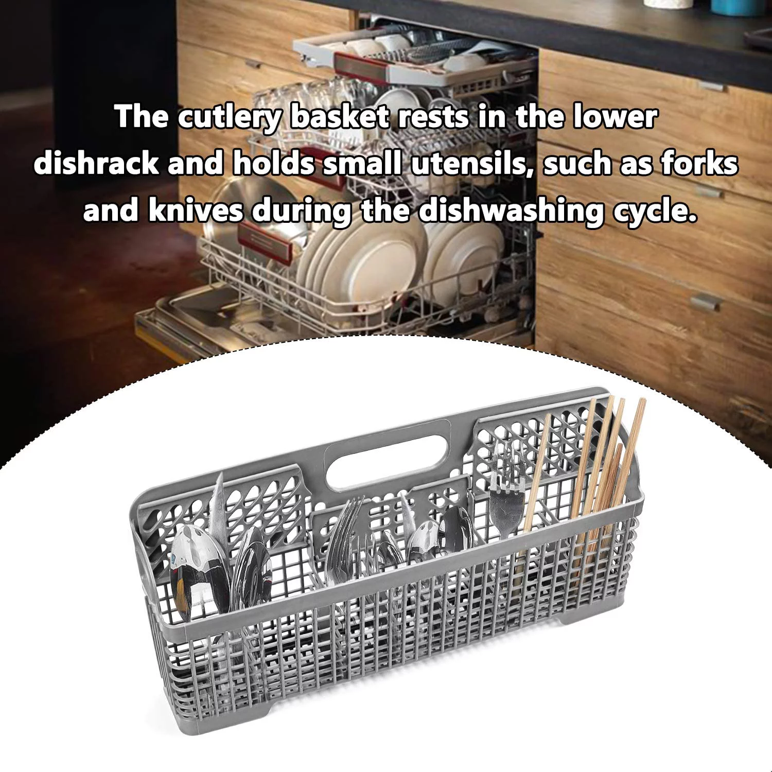 Beaquicy 8531233 WP8562043 Dishwasher Silverware Basket for 1180249