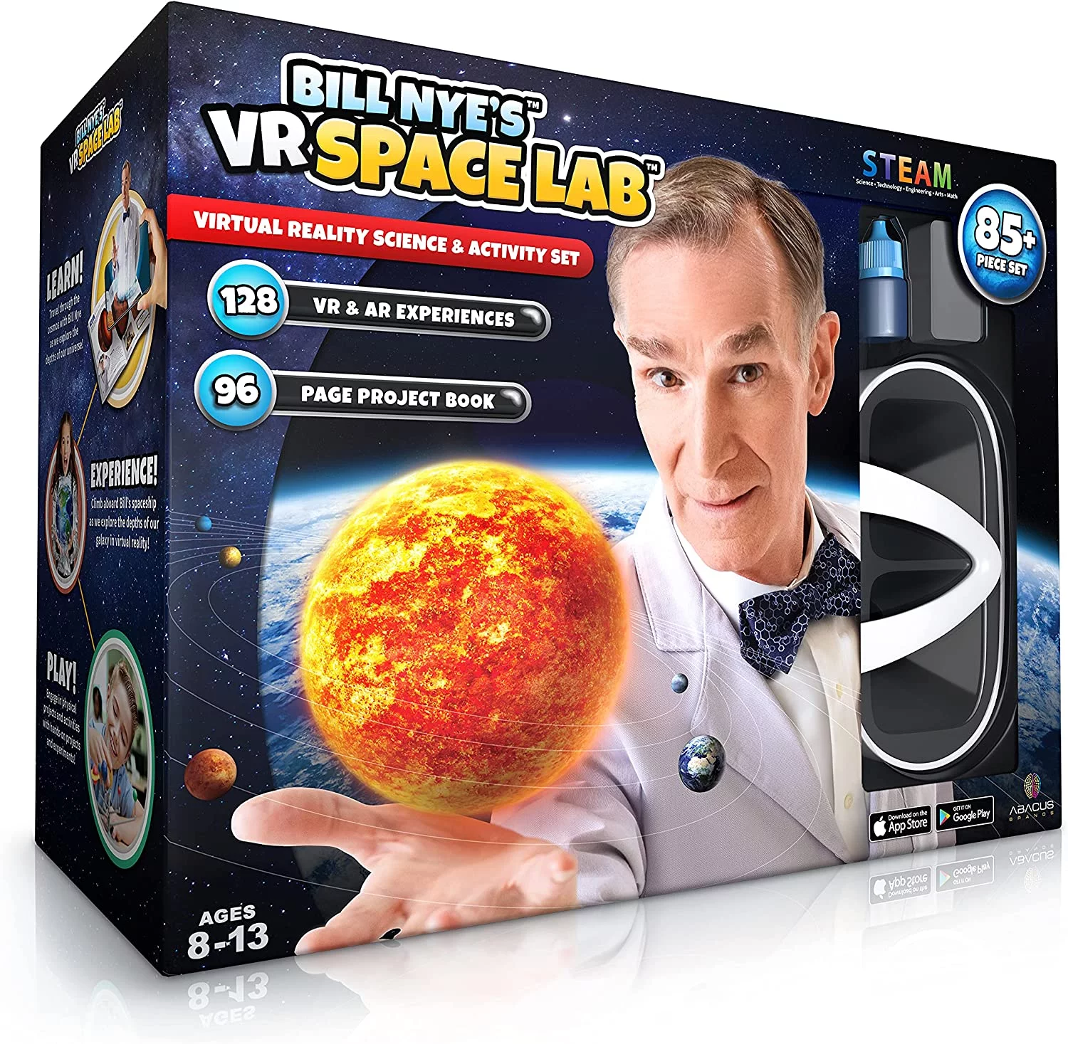 Bill Nye's Virtual Reality Space Lab | Science Kit for Kids, STEM Toys, VR Goggles Included