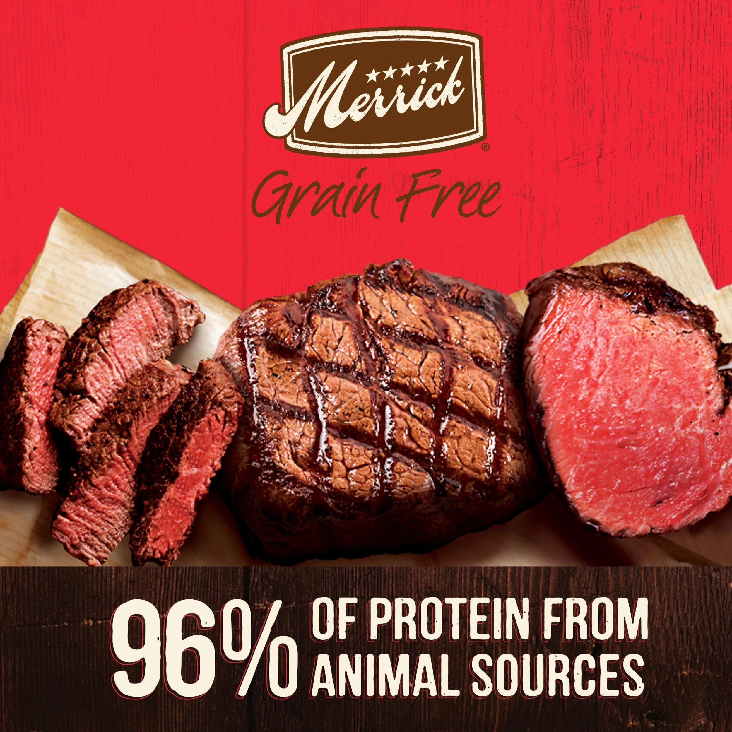 Merrick Real Beef Lamb & Buffalo Wet Dog Food, Grain Free, 12.7 oz Can