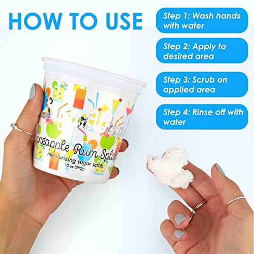 Primal Elements Sugar Scrub, Exfoliating Sugar Whip, Face and Body Cleanser, Moisturizer, Gingerbread, 10 oz Package