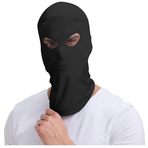 Kiyrnie Balaclava Face Mask Men Women 2 Hole Full Mask Motorcycle Cycling Party