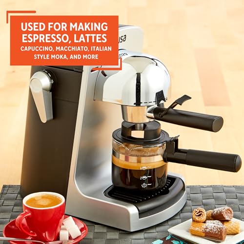 IMUSA USA GAU-18202 4 Cup Espresso/Cappuccino Maker,120 volts, Black