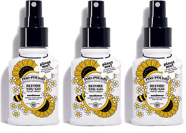 Poo-Pourri Before-You-go Toilet Spray, Sunflower Scent, 2 oz (3 Pack)