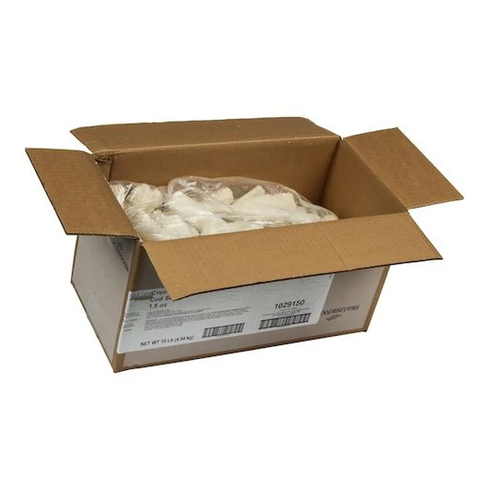 High Liner Foods 1.5 Ounce Crunchy Raw Breaded Cod Strip, 5 Pound -- 2 per case