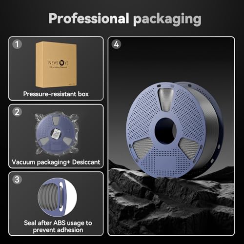 3D Printer Filament, ABS Filament 1.75mm, High Strength and Toughness, Dimensional Accuracy +/- 0.02mm, 1kg(2.2lbs) 3D Printing Filament (Gold)