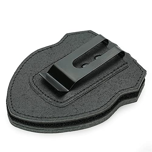 TYTX Leather Police Badge Belt Clip Holder with Universal Round Neck Stainless Steel Chain and Concealed Photo Pocket (Badge Not Included)