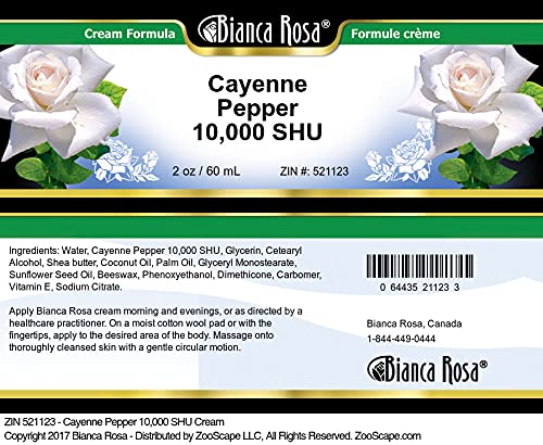 Bianca Rosa Cayenne Pepper 10,000 SHU Cream (2 oz, ZIN: 521123)