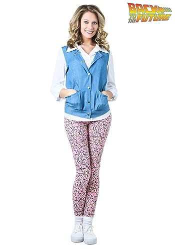 Back to the Future Jennifer Parker Costume for Adults | Women's BTTF 80s Movie Character Cosplay Party Outfit