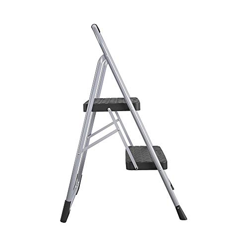 COSCO 2-Step Big Step, Steel Step Stool, Gray