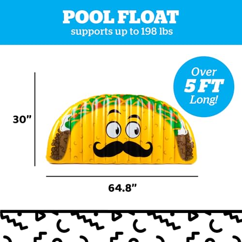 BigMouth Inc. Pool Float, Large Lounge Raft, Durable Vinyl Floatie, Summer Pool Party Water Toy