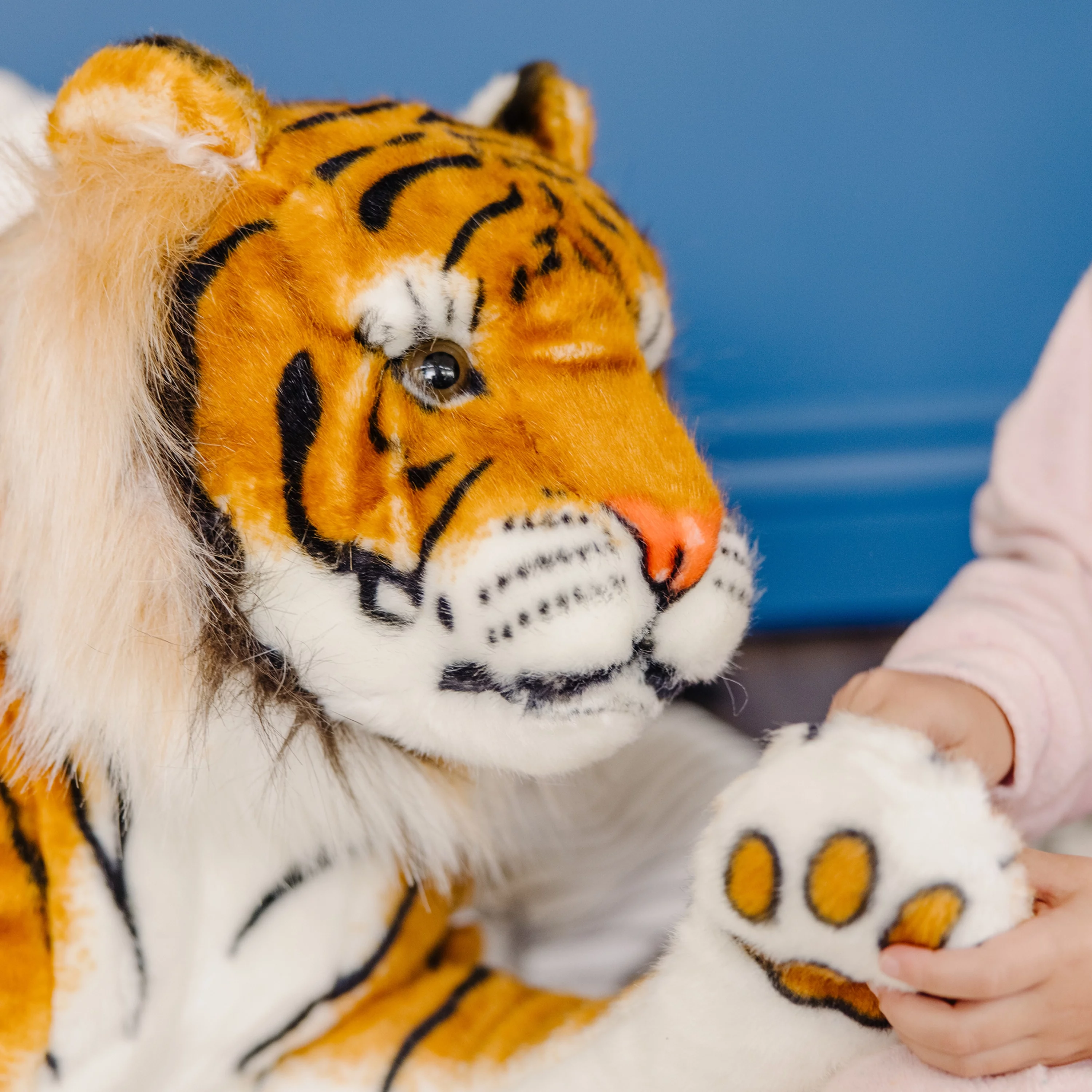 Melissa & Doug Giant Tiger - Lifelike Stuffed Animal, Over 5 Feet Long (Includes Tail)
