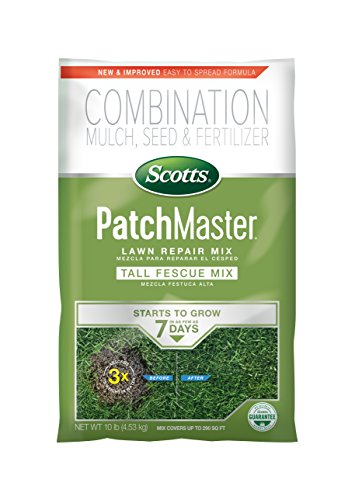 Scotts PatchMaster Lawn Repair Mix Tall Fescue Mix, Combination Grass Seed, Fertilizer, and Mulch, 4.75 lbs.
