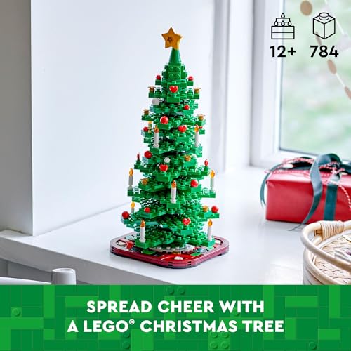 LEGO Christmas Tree - Building Toys for Kids, Boys & Girls, Ages 12+ - Mini Christmas Tree Decorations for Tabletop & Home - Gifts for Boys & Girls - 40573