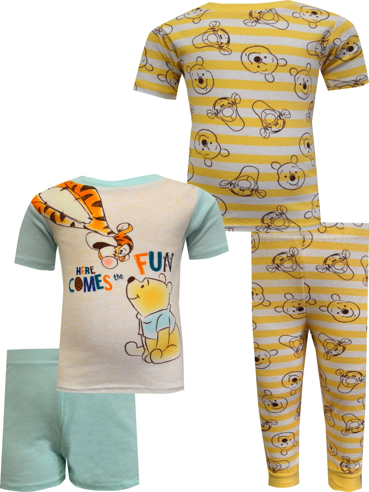 American Marketing Enterprises INC Boys Winnie the Pooh and Tigger Cotton 4 Piece Infant Pajamas (24 mo)