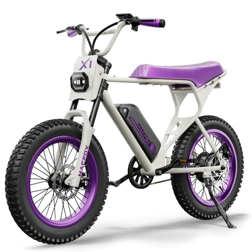 MACFOX Electric Bike for Adults - Peak 750W, 25MPH High-Speed Commuter Ebike, 30 Mile Range, 20