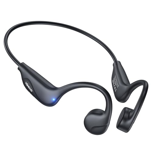 Bone Conduction Headphones,Open Ear Headphones Bluetooth 5.4 with Mic,10H Playtime,Bone Conduction Earbuds IPX5 Waterproof,Sports Headphonefor Running,Gym,Hiking,Cycling