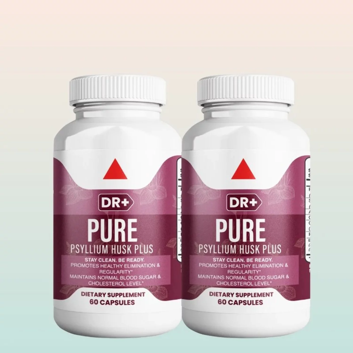 Psyllium Husk Capsules - Colon Cleanse  Dietary Fiber for Digestive Health | 2-Pack