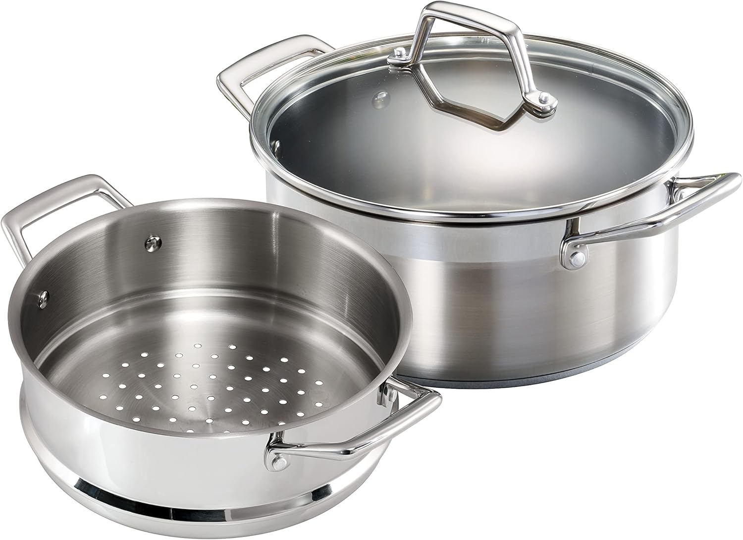 Tramontina Steamer Set Stainless Steel Induction-Ready 5 Quart, 80120/523DS