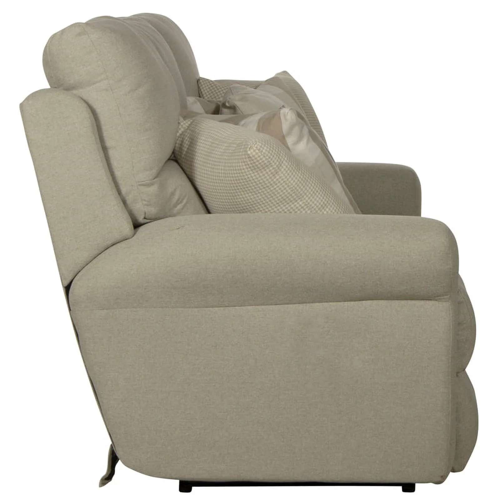 Catnapper Eastland Power Lay Flat Reclining Sofa in Beige Fabric
