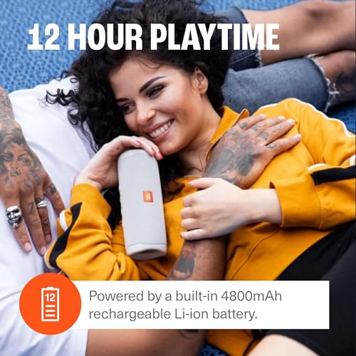 JBL Flip 5 (Black) + Bundle with divvi! Protective Hardshell Case