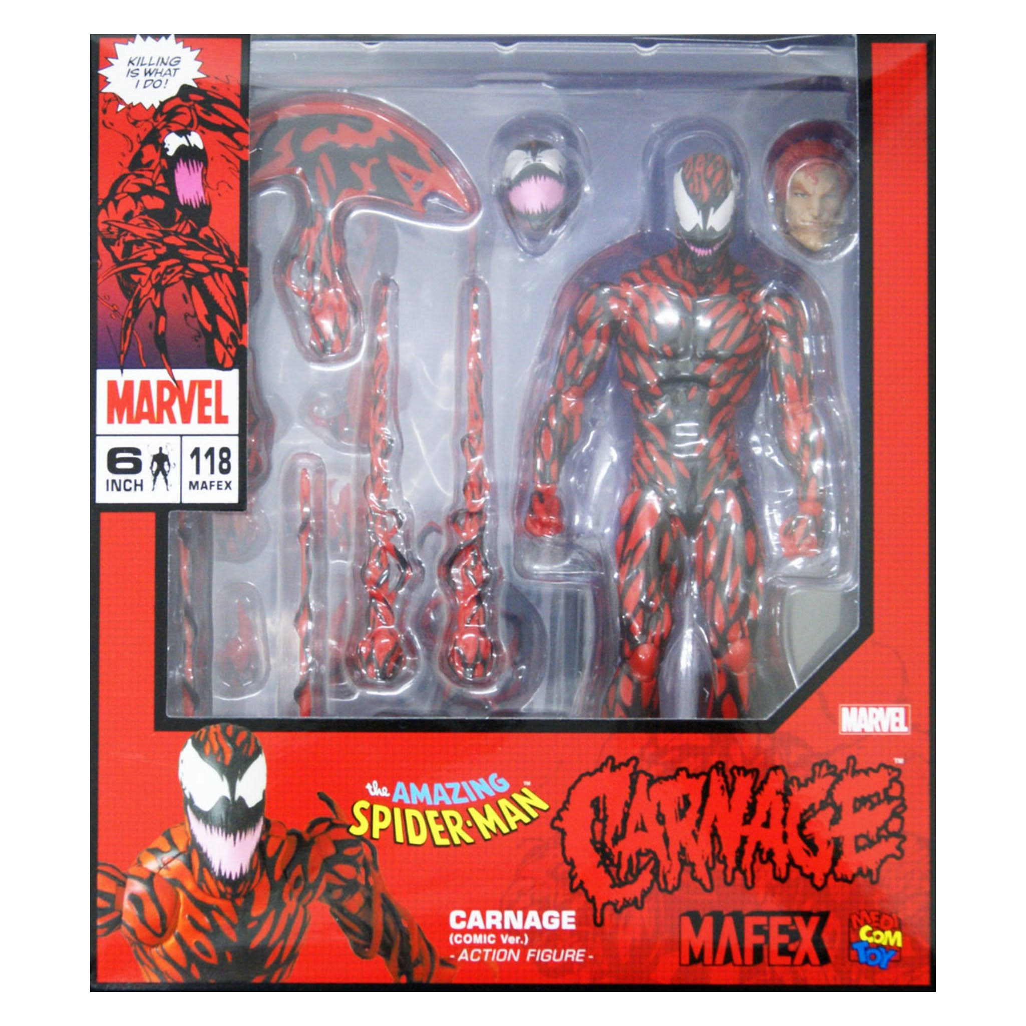 Medicom Toy MAFEX Carnage Comic Ver 160mm Action Figure